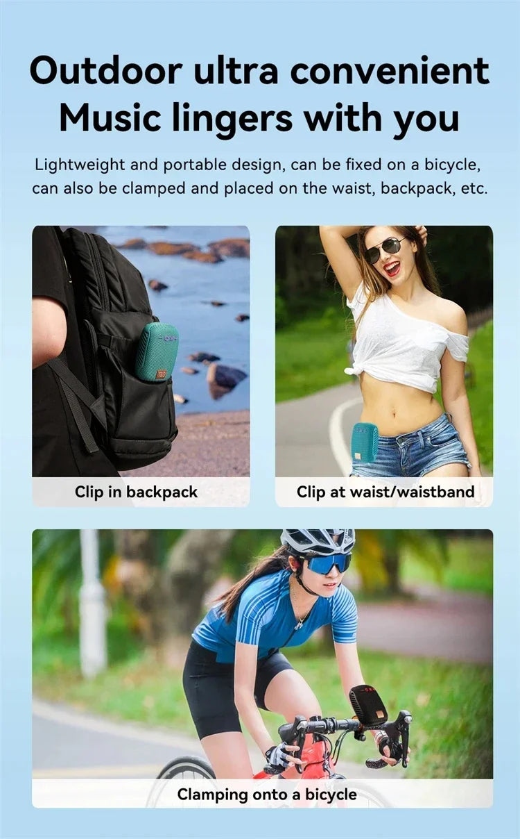 Bluetooth Bicycle and Hiking Waterproof Speaker