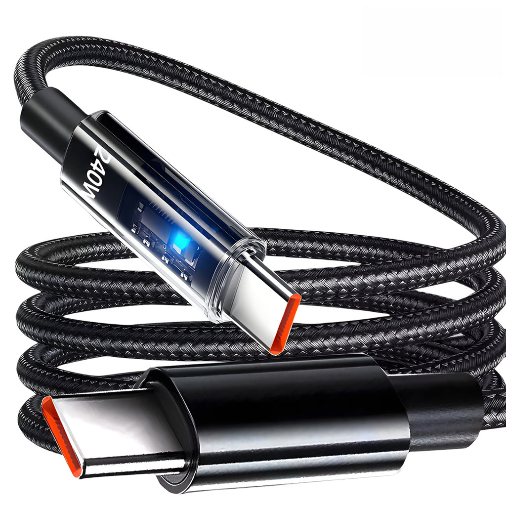 240W Nylon USB Type C Super Fast Charging Cable