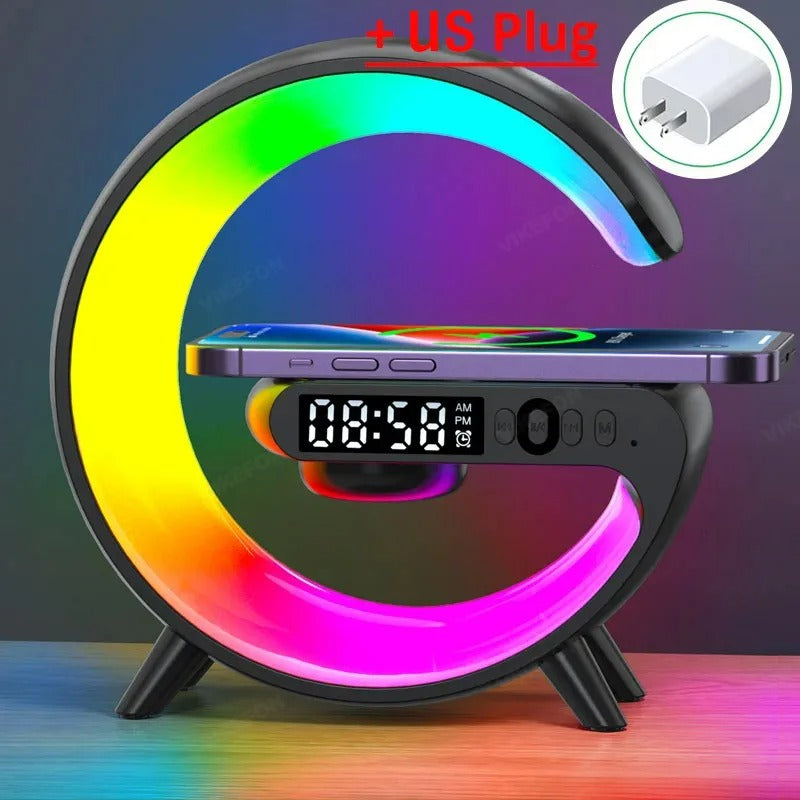Mini Wireless Charger with Bluetooth Speaker