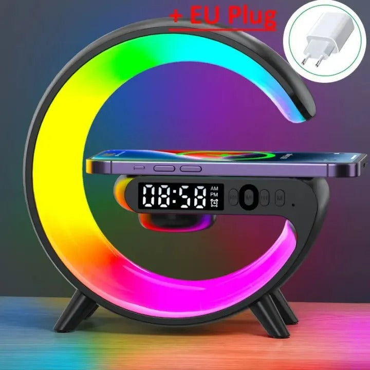 Mini Wireless Charger with Bluetooth Speaker