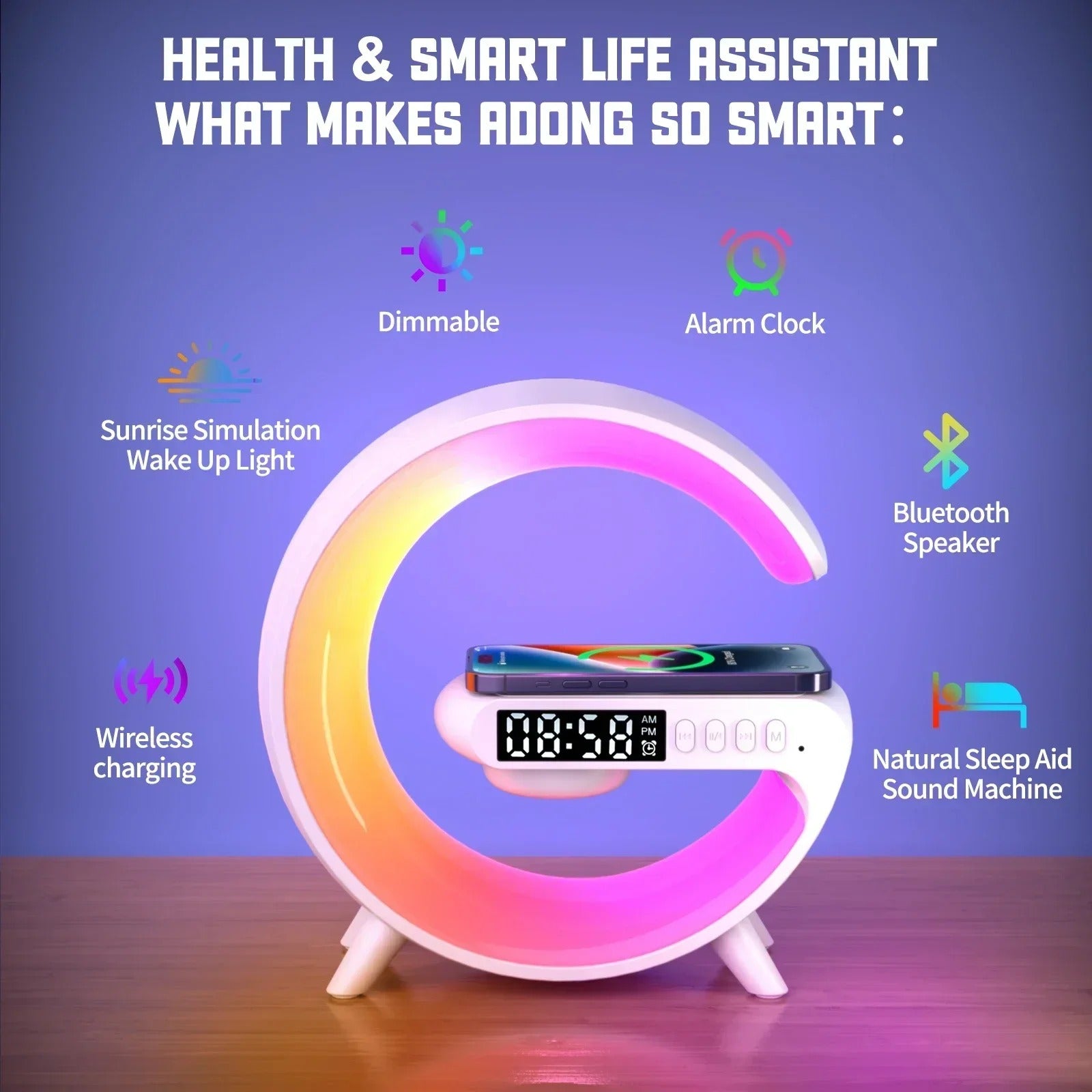 Mini Wireless Charger with Bluetooth Speaker