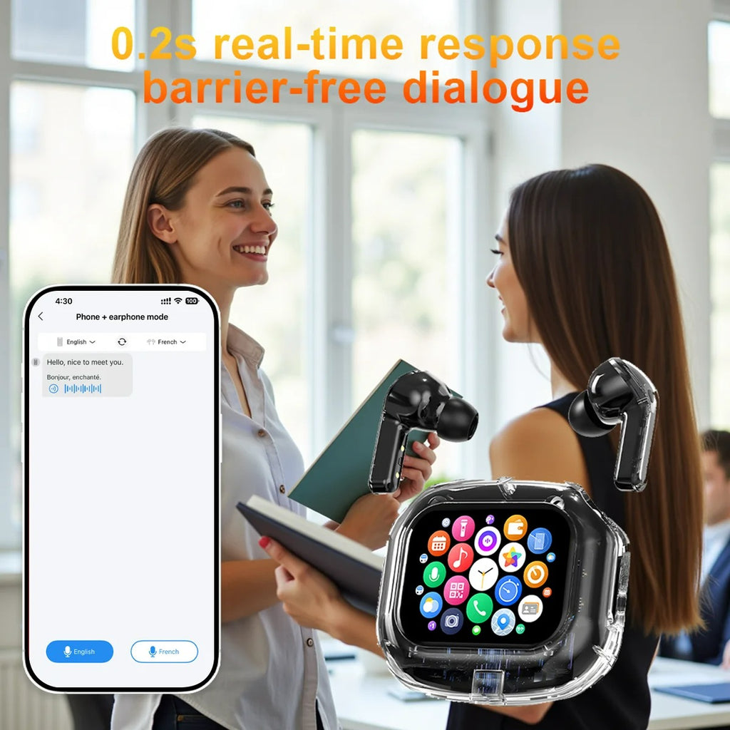 Smart AI Translation Earbuds