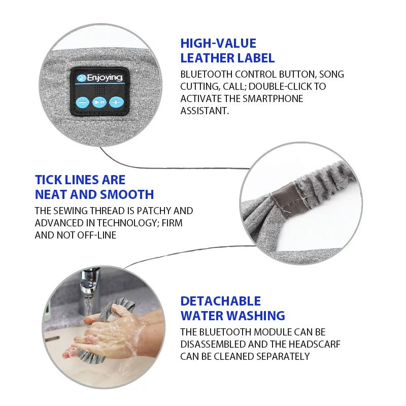 Bluetooth Sports and Sleeping Music Headscarf