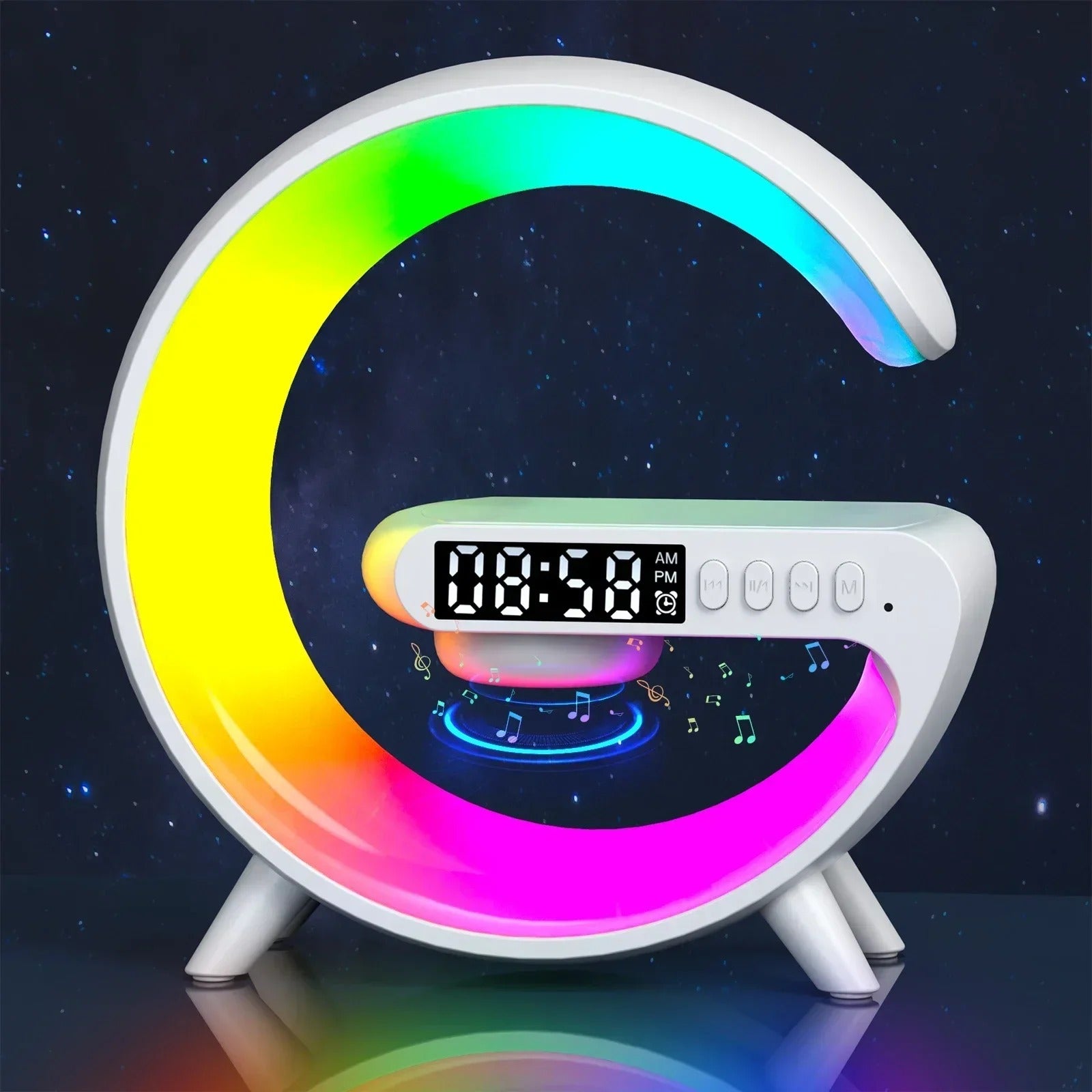 Mini Wireless Charger with Bluetooth Speaker